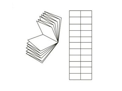 Accordion cross fold