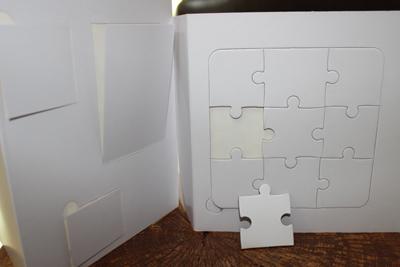 Puzzle card paper book
