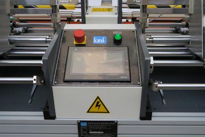 High Speed automatic double heads board feeding and applying glue machine ,cardboard coating glue machine, anilox roller gluing
